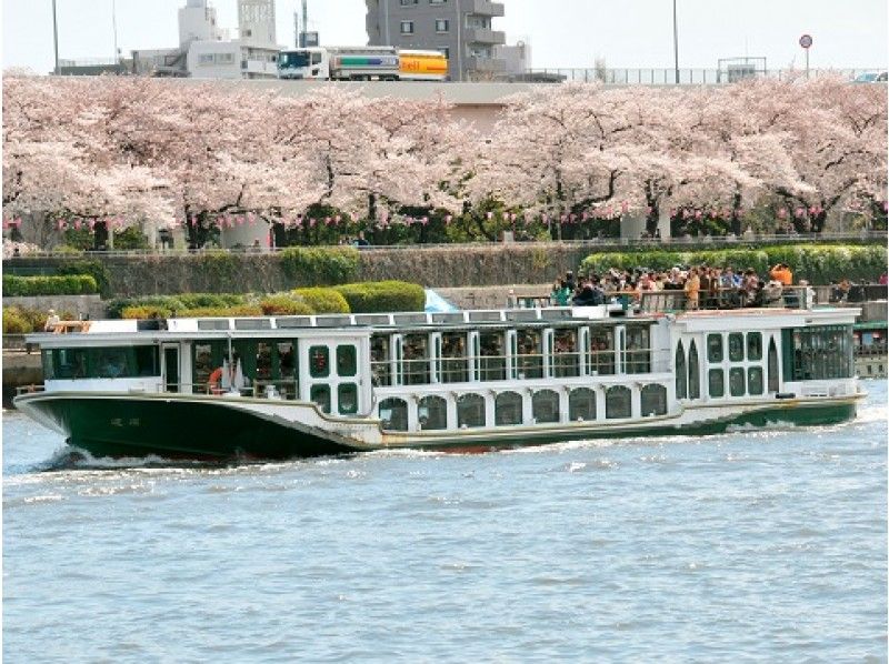 <2019お花見>隅田川お花見クルーズ&浜離宮恩賜庭園桜散策&にぎり寿司13貫ランチ【13628】