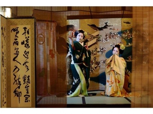 [京都/西鄉門町]在清水五條站步行5分鐘即可在茶館“觀賞舞蹈和懷石料理/晚餐計劃”中隨意玩耍の画像