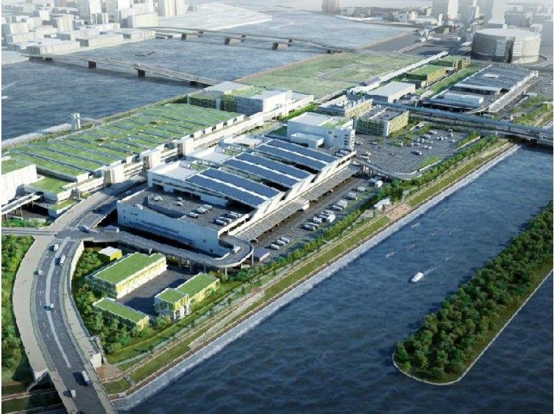 豊洲市場内部見学&築地場外市場でお買い物&隅田川クルーズ付バスツアー(食事なしプラン)【13674】