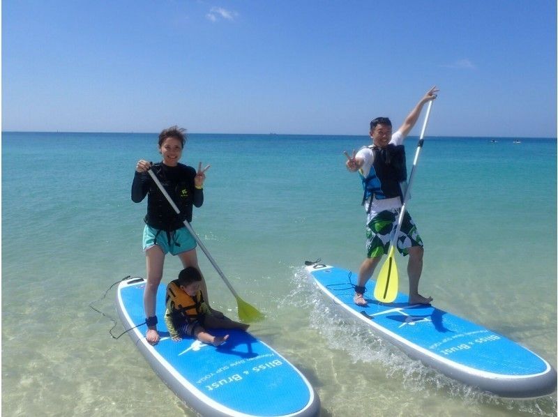 【3歳からOK】穏やかな天然ビーチで行うSUP体験！大度海岸