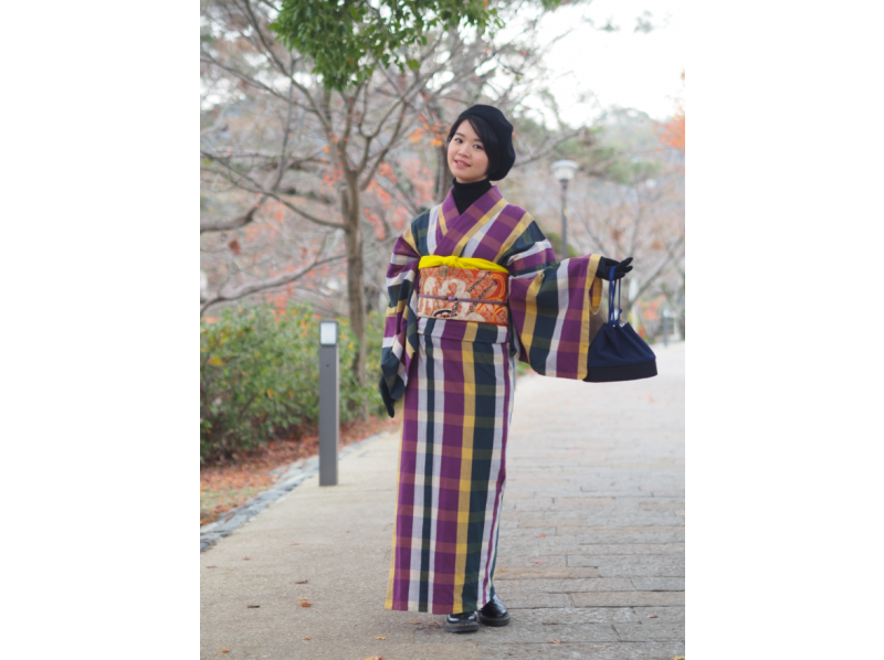 【東京・浅草】大人気！日本女性が愛する「伊勢木綿」着物レンタル（1Day）プラン