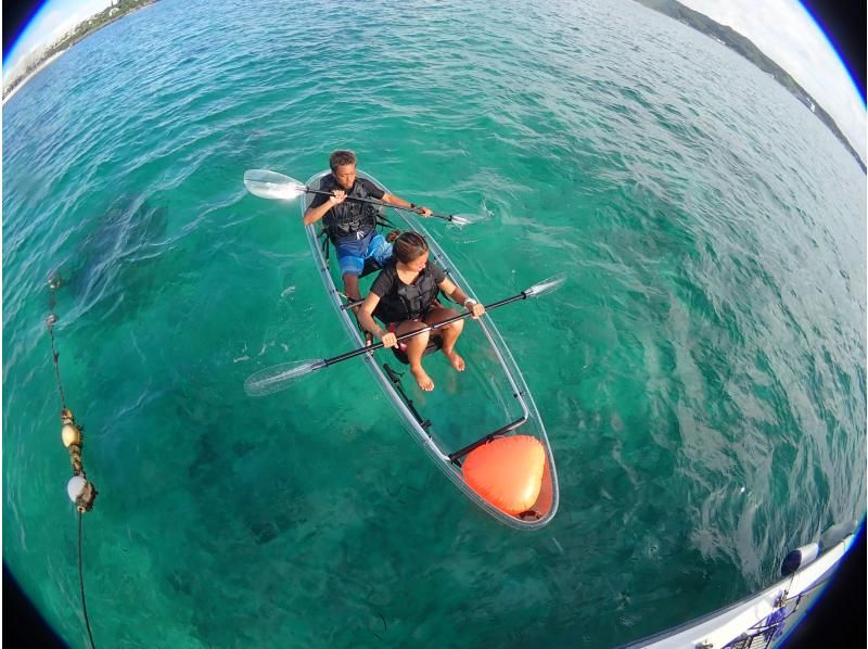 [Okinawa Blue Cave] Snorkel, Clear Kayak Set Plan going by private boat