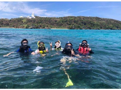 【沖縄・古宇利島】安心の1グループ毎の貸切で体験！カクレクマノミやカメを探そうシュノーケルツアー60分♪の画像