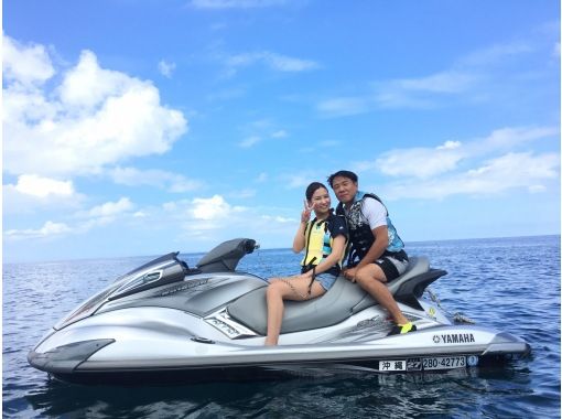 [Okinawa / Kouri Island / Personal Watercraft] Experience with a secure charter for each group! Many superb view points! Jet ski rental 30 minutes ♪の画像