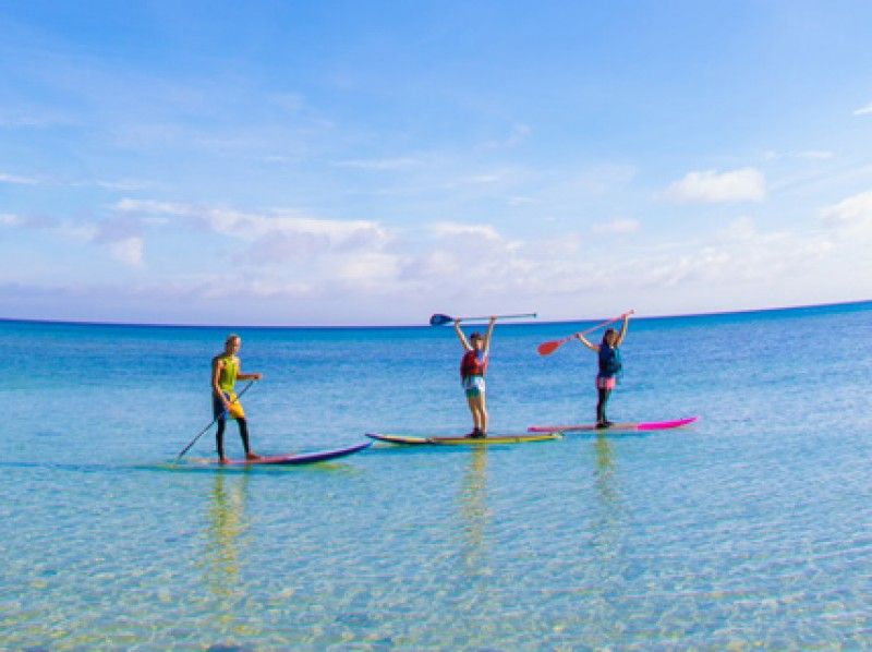 [Okinawa ・ Onna village] Guide monopoly! SUP Experience & Blue Cave Snorkeling! 30 sheets more Present photo data ofの紹介画像