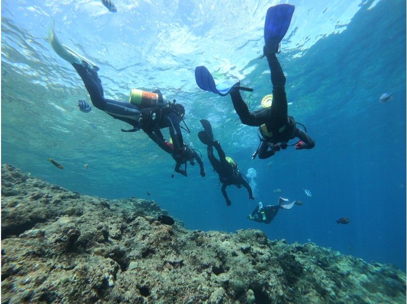 【沖縄・青の洞窟・格安】4名様以上限定で青の洞窟ビーチ体験ダイビング!写真、動画無料プレゼント付