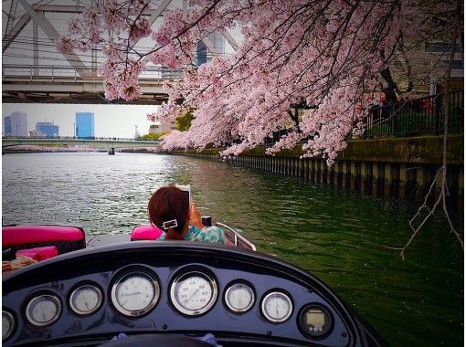 [Osaka ・ Okawa】 Until April 20! ! Cherry-blossom viewing Cruising One bottle of sparkling wine present ☆の画像