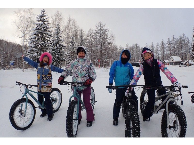 【札幌出発】 日本で一番綺麗な湖を観ながらファットバイク ツーリング 。ランチ温泉付き1日プラン！