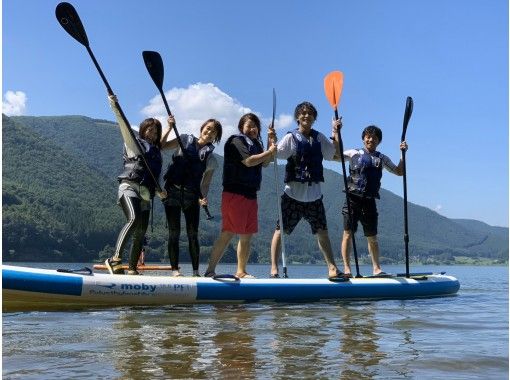 【長野・木崎湖】国内最大級のスーパービッグSUP(サップ)で水遊びツアーの画像