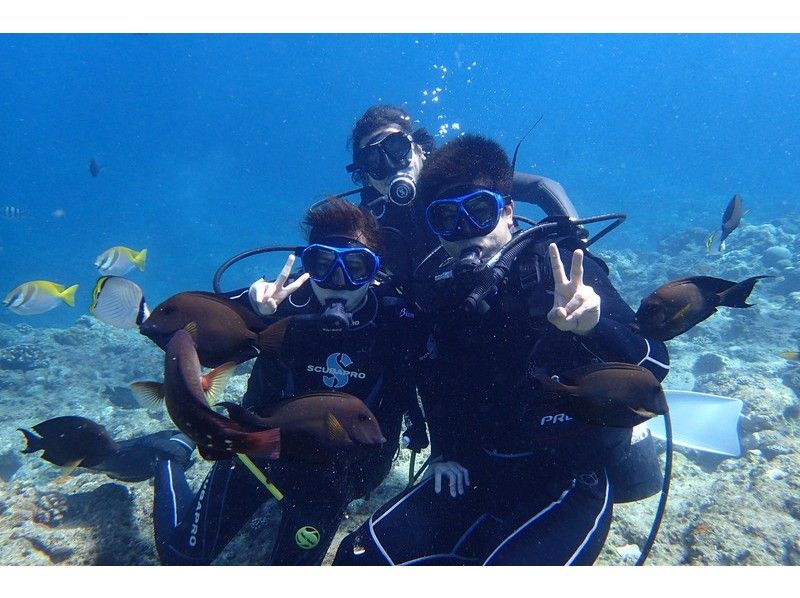 ★ホテル送迎込み★【沖縄・恩納村】青の洞窟体験ダイビング★写真撮影&餌付け無料♪