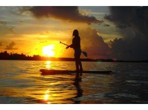 [Okinawa Honjima, Onna village] Sunset SUP quiet luxury time flows ★ with photos