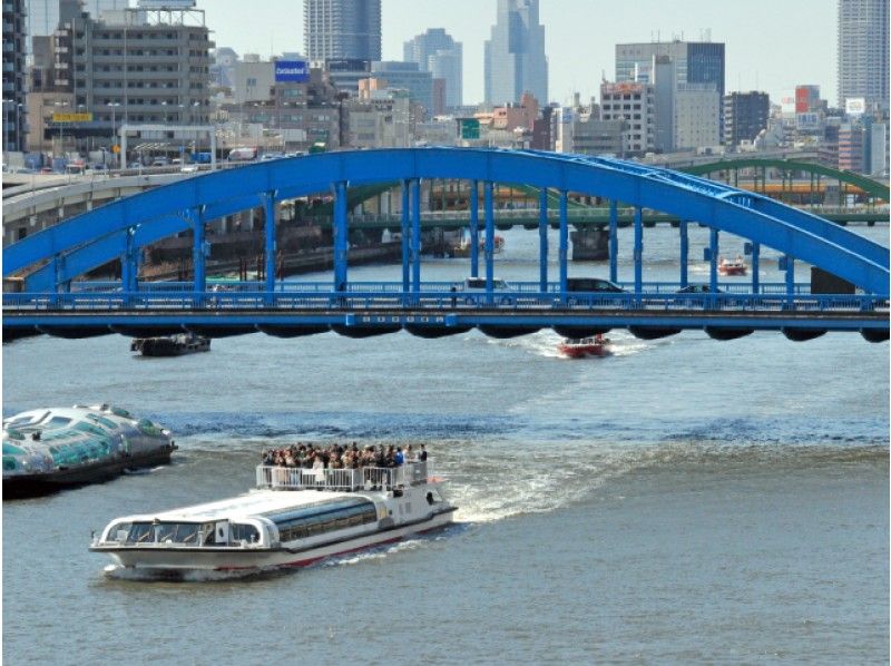 豊洲市場内部見学&築地場外市場でお買い物&爽やか隅田川クルーズバスツアー【14490】