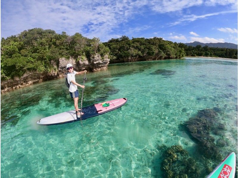 【石垣島・貸切プラン】１組限定貸切！グラスボート乗船付き！SUP＋川平湾グラスボート乗船コース！