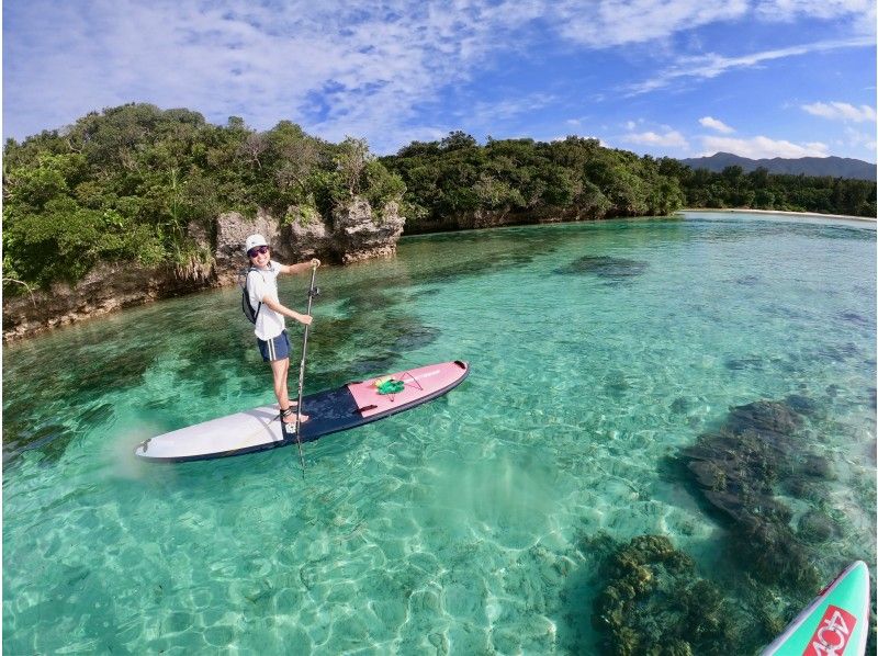 [Ishigaki Island / Charter Plan] Limited to one group! With a glass boat boarding! SUP + Kabira Bay glass-bottom boat embarkation course!の紹介画像