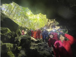 [山梨縣/洞穴探險] 即使在冬天也能享受的樂趣 - 青木原樹海森林漫步和洞穴探險之旅