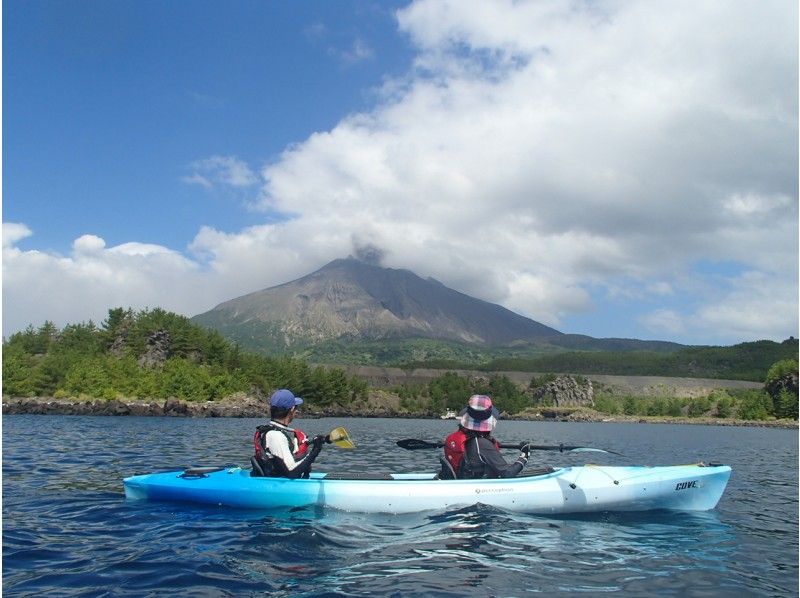 【鹿児島・桜島】たっぷり楽しむ！　約6時間　1日カヤックツアー