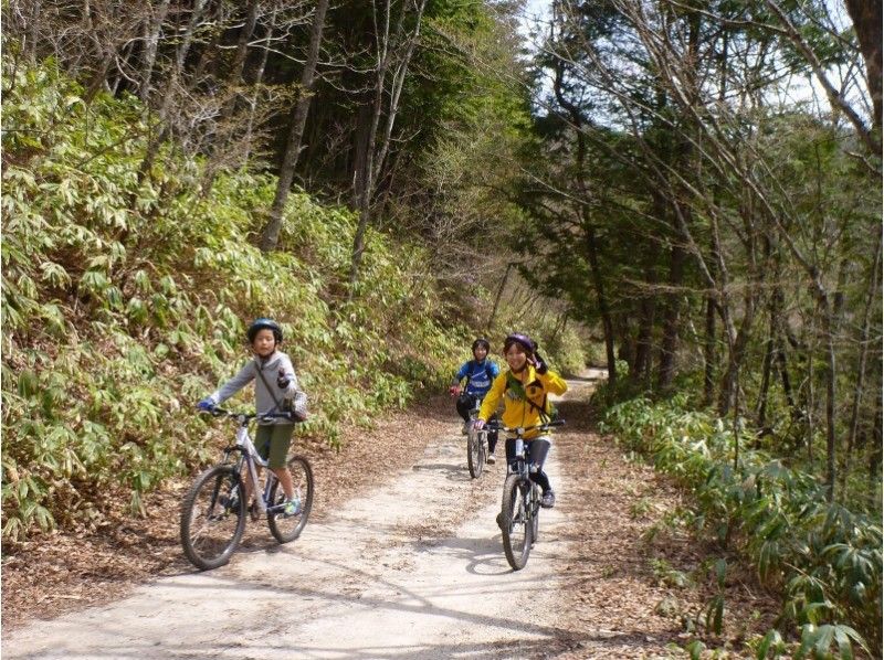 長野 飯田高原 Mtbツーリング マウンテンバイク 大平宿 鳩打林道コース 温泉入浴券付き アクティビティジャパン