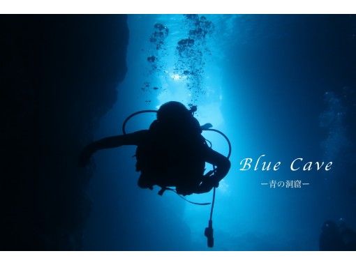 [Okinawa Onna Village] Underwater photo free gift ★ Chartered experience diving in a fantastic blue cave going by boatの画像