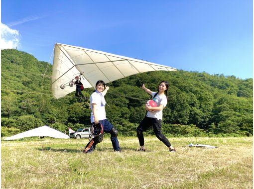 【滋賀・彦根・琵琶湖】<2時間コース>誰でも気軽にハンググライダー体験の画像