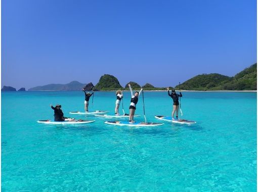 [Okinawa, Kerama Islands, Zamami Island] Day trip from Naha & empty-handed! For those who want to fully enjoy the sea of ​​Zamami! SUP & snorkel tourの画像