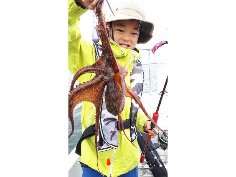 【東京・羽田】タコ便 乗り合い 初心者、女性、お子様大歓迎♪120分 釣ったタコはお店紹介可♪  