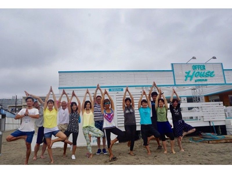 [Kanagawa Prefecture Miura Coast] The sea in front of you! On the sandy beach in the best location Beach yoga! !の紹介画像