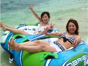 【沖縄・瀬底島】 アクティブマリンコース【トーイングチューブ&ジェットスキー】の画像