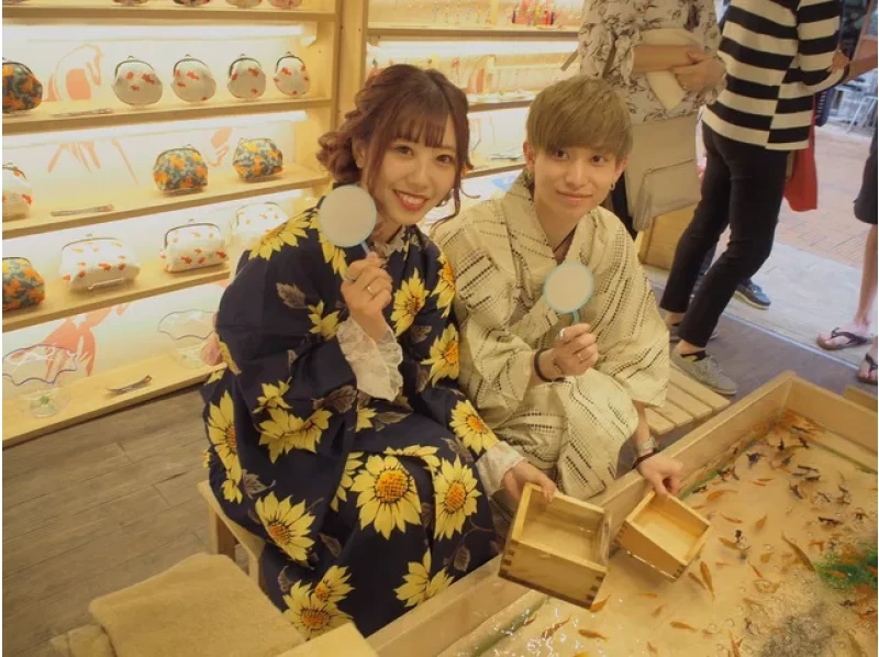 【京都・祇園】手ぶらで気軽に！浴衣レンタル・カップルプラン（夏季限定）★1,460円割引でお得！