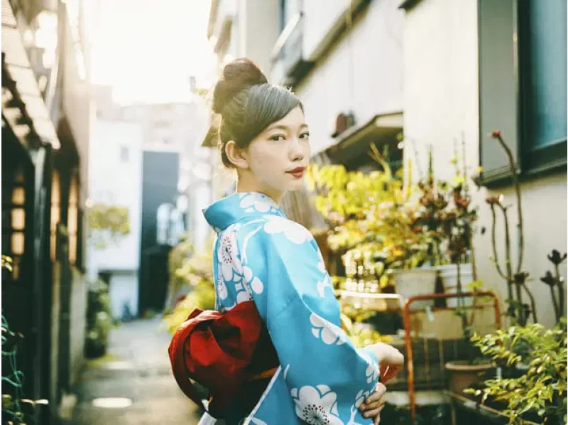 京都 祇園 手ぶらで気軽に 着物レンタル ヘアセットプラン 女性