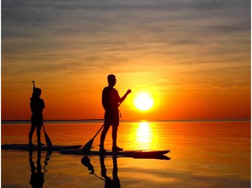 [Miyakojima/Evening] Selectable Sunset SUP/Canoe Tour ★ Exquisite Sunset ★ Same-day application OK ★ Free photo data ★ [Student discount plan]の画像