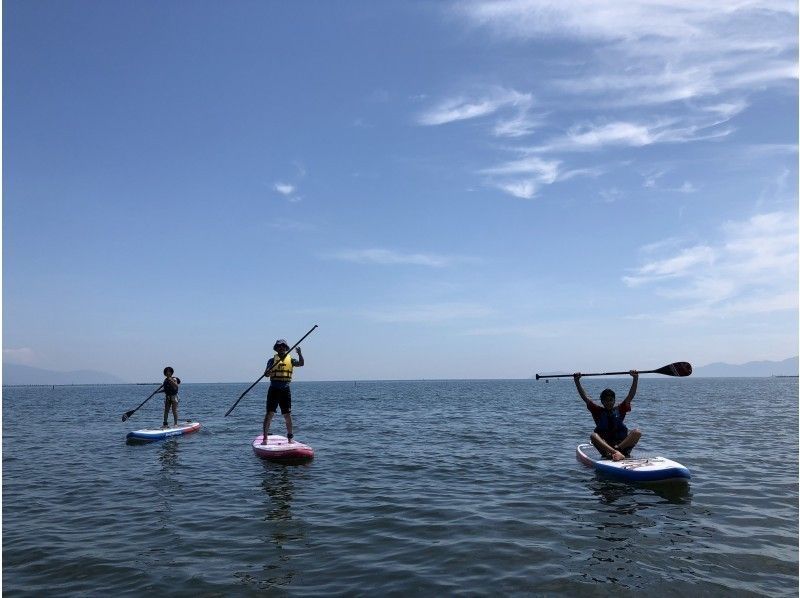 平日限定【滋賀県　琵琶湖　和邇浜】びわ湖テラスから約15分SUPでのんびり水上散歩体験90分