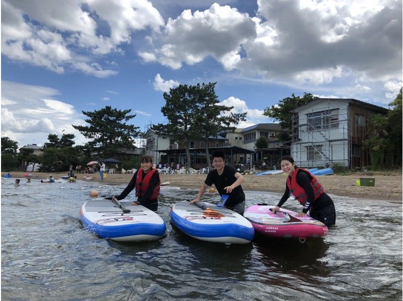【滋賀県　琵琶湖】相席なしを確約！ご家族、カップル、グループ、お一人様でも、のんびりSUP～90分