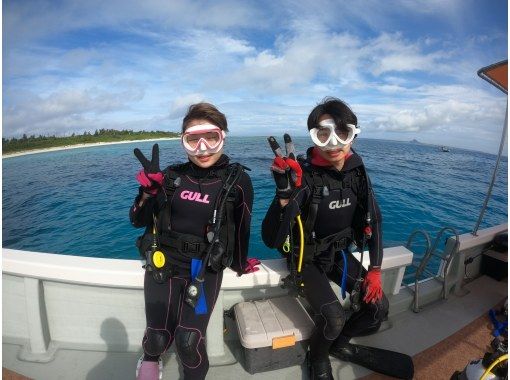 【沖縄・水納島・瀬底島】ボート体験ダイビング（午後１ダイブ）写真動画撮影プレゼントの画像