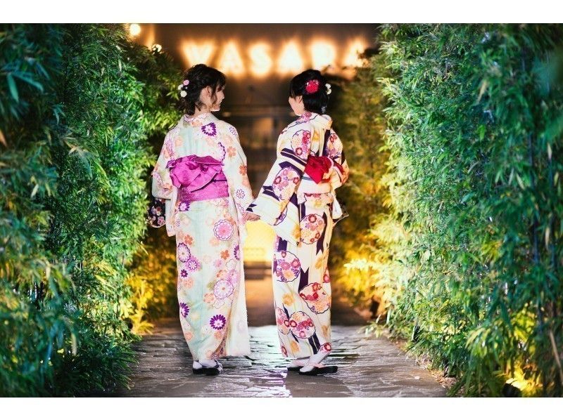 【東京・浅草】着物姿で浅草観光＆おいしいディナー〔 着物レンタル・着付け＆ディナー付きプラン〕