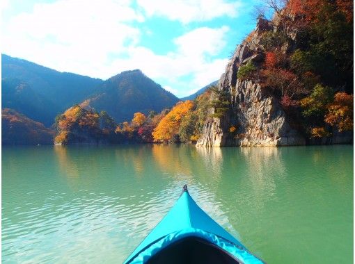 【関東／群馬 埼玉県境／神流湖】レイクカヌー カヤック　穴場でたっぷりロングツーリング(乗船2倍)　◎春はお花見★新緑、秋は紅葉＆冬桜の画像