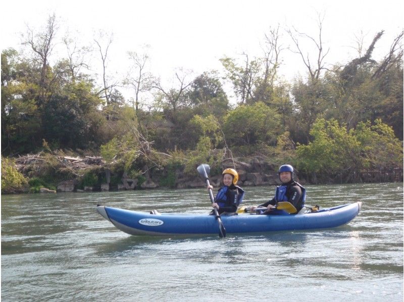 【信州長野 千曲川／軽井沢近郊】2人乗りラフティング（ダッキー）で川下り体験　☆春＆秋限定ツアー