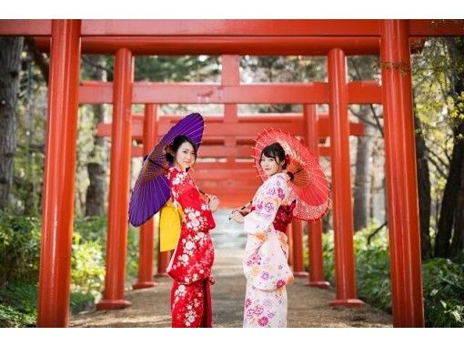 [Hokkaido/Sapporo] For sightseeing in Sapporo, take a kimono walk! Kimono Rental& location photo shooting planの画像