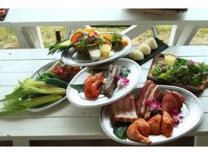 [滋贺/大津]在琵琶湖/游泳海滩空手夏威夷烧烤！用成分！ 90分钟任您畅饮！