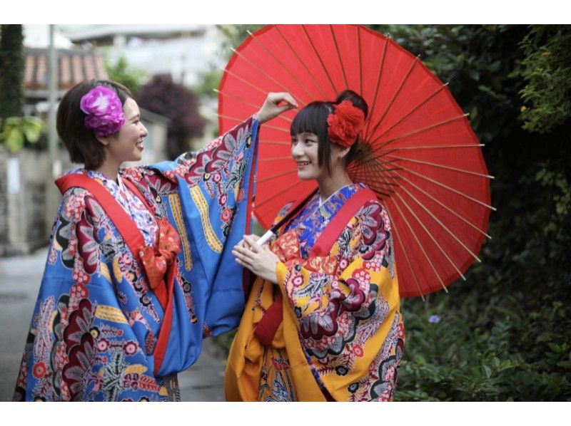 女性人気☆【シュノーケル＆琉球衣装】セット体験☆写真データプレゼント☆