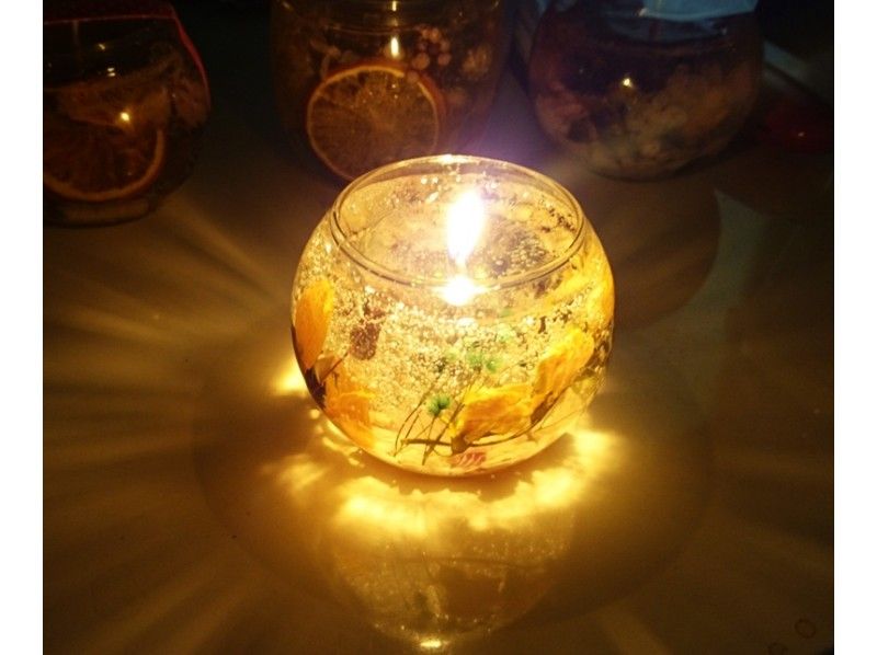 【東京・新宿】★ボタニカルキャンドル＆ホルダーLEDライト・ティーライト可★形が選べます。
