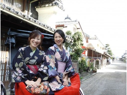 [Tokushima/ Mima City] Time slip to the Edo period! Rickshaw experience in the town of Udatsu (10 minutes course)の画像