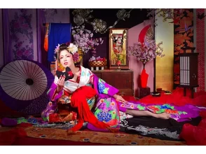 【新潟・新潟市】花魁体験～紅花boothでスタイル花魁 i ～本格的なヘアメイクでスタジオ撮影！