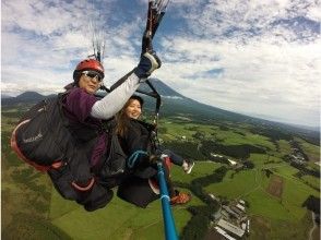 【静岡・富士】ATV使用自慢のロングコース（1時間）＆タンデムフライト陸空から大パノラマを満喫！