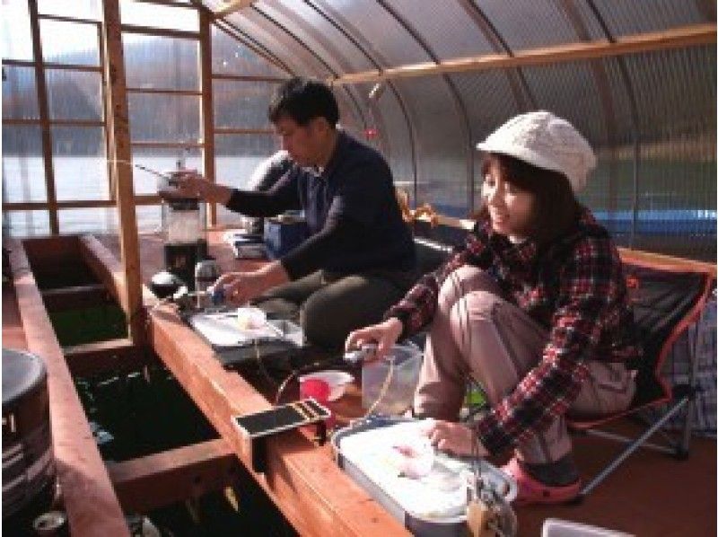 【長野・木崎湖】団体様におすすめ!ワカサギ釣りお得なドーム貸切プラン(ドーム1台定員15名)
