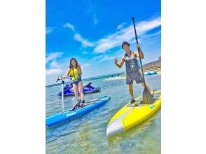 [沖繩/古宇利島/ SUP]每個團體的安全包機體驗！體驗新的感覺樹液！槳汁出租30分鐘♪の画像