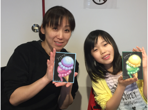 [北海道札幌]欢迎初学者！粉笔艺术体验（A6大小30分钟/ A5大小45分钟）の画像