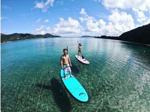 A luxurious tour where you can enjoy Amami's popular marine Activity SUP experience and board snorkel at the same time