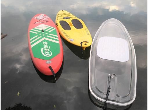 [Nagano / Omachi City] SUP rental ~ Relaxing walk on Lake Aoki with excellent transparency ♪ ★ Skeleton SUP / multi-person SUP rental available ★ ☆の画像