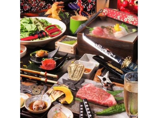 [東京淺草]居酒屋和忍者！在忍者酒吧與忍者兩槍！這是我們店裡最豪華的套餐！の画像