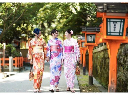 京都四條和服短期租借方案<推薦給一日遊的顧客！ ＞女性專用！の画像